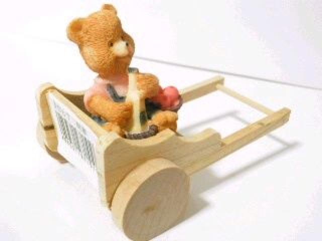 ・コロコロ荷車《New》カントリー★くまさん<一緒に飲もうよ> < インテリア/ライフ  ・コロコロ荷車《New》カントリー★くまさん<一緒に飲もうよ> < インテリア/ライフの