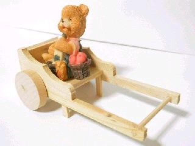 ・コロコロ荷車《New》カントリー★くまさん<一緒に飲もうよ> < インテリア/ライフ  ・コロコロ荷車《New》カントリー★くまさん<一緒に飲もうよ> < インテリア/ライフの