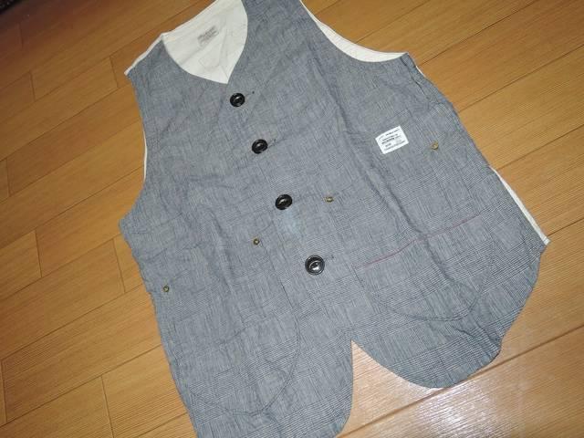 アナクロノームANACHRONORM薄手チェック柄ベスト02ジレ < ブランド  アナクロノームANACHRONORM薄手チェック柄ベスト02ジレ < ブランドの