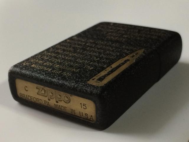 漆黒の複製ブラッククラックルZippo2015年製ミリタリーレプリカ良品ジッポーUSED < 男性ファッション 漆黒の複製ブラッククラックルZippo2015年製ミリタリーレプリカ良品ジッポーUSED < 男性ファッションの