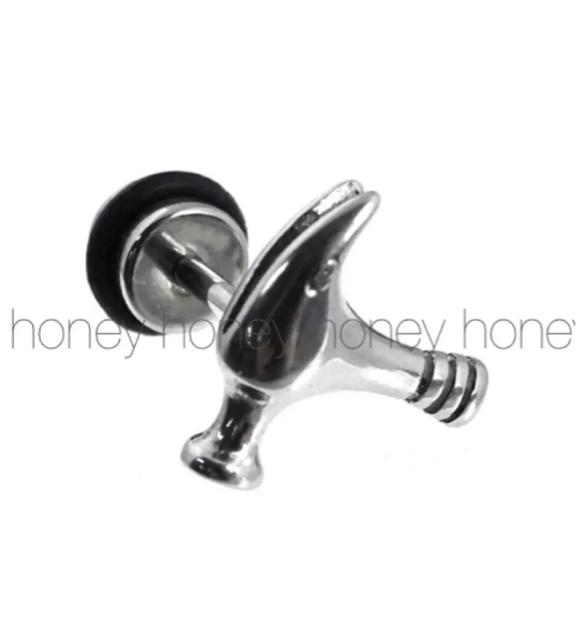 定価3,240円【新品未使用】ハンマースタッドピアス●専用袋付き●シルバー●男女兼用 < 男性アクセサリー/時計  定価3,240円【新品未使用】ハンマースタッドピアス●専用袋付き●シルバー●男女兼用 < 男性アクセサリー/時計の