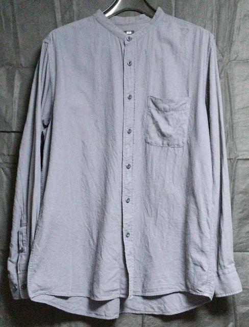 ソフトツイルスタンドカラーシャツ メンズ L GRAY ユニクロ < 男性ファッション  ソフトツイルスタンドカラーシャツ メンズ L GRAY ユニクロ  < 男性ファッションの