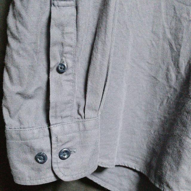 ソフトツイルスタンドカラーシャツ メンズ L GRAY ユニクロ < 男性ファッション  ソフトツイルスタンドカラーシャツ メンズ L GRAY ユニクロ < 男性ファッションの