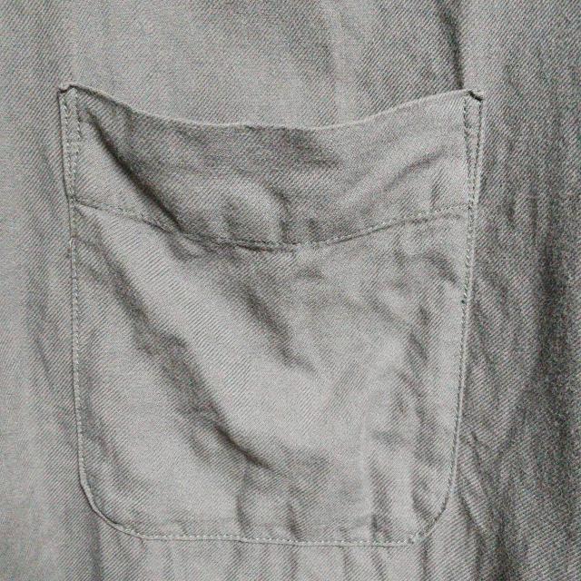 ソフトツイルスタンドカラーシャツ メンズ L GRAY ユニクロ < 男性ファッション  ソフトツイルスタンドカラーシャツ メンズ L GRAY ユニクロ < 男性ファッションの