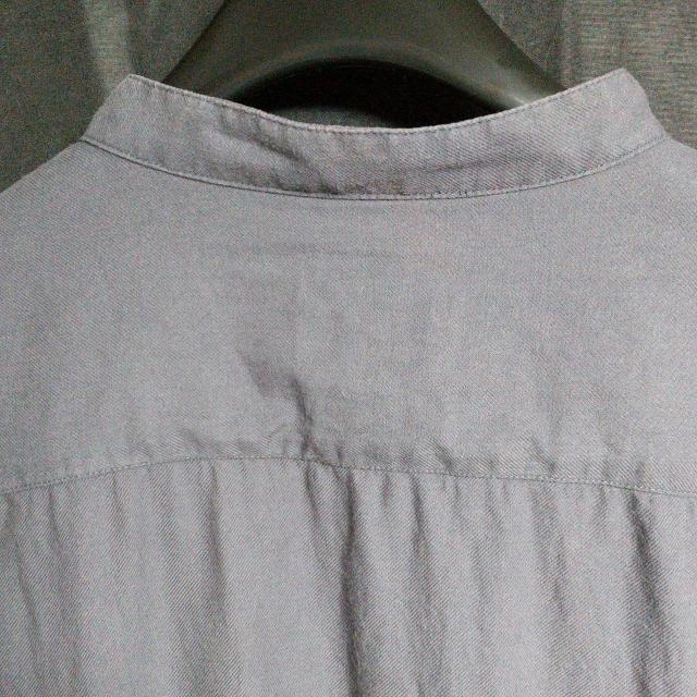 ソフトツイルスタンドカラーシャツ メンズ L GRAY ユニクロ < 男性ファッション  ソフトツイルスタンドカラーシャツ メンズ L GRAY ユニクロ < 男性ファッションの