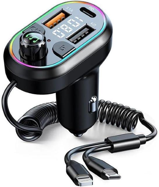 FMトランスミッター Bluetooth5.3 4in1 一体式 車載充電器 PD 30W+QC3.0急速充電 < 自動車/バイク FMトランスミッター Bluetooth5.3 4in1 一体式 車載充電器 PD 30W+QC3.0急速充電 < 自動車/バイク