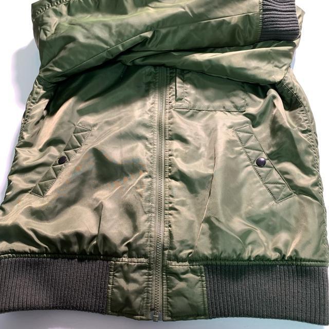 ブルースタンダード MA-1 フライトジャケット オリーブ 中綿入 フード付 Lサイズ ボンバージャケット ブルゾン アウター < 男性ファッション  ブルースタンダード MA-1 フライトジャケット オリーブ 中綿入 フード付 Lサイズ ボンバージャケット ブルゾン アウター < 男性ファッションの