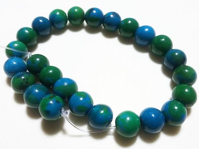 天然石★クリソコラ ラウンド8mm 半連 < 女性アクセサリー/時計 天然石★クリソコラ ラウンド8mm 半連 < 女性アクセサリー/時計の