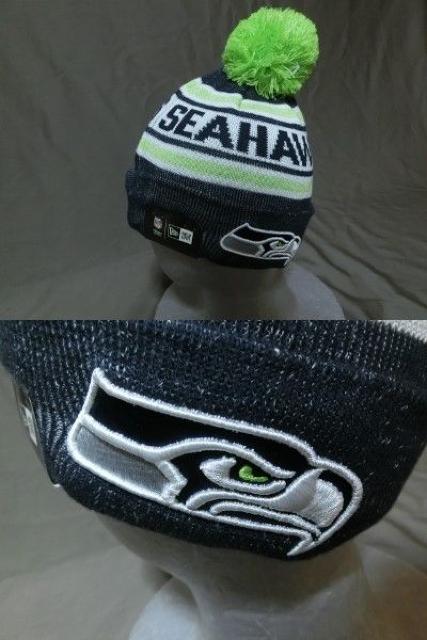 USA購入 NEWERA シアトルシーホークス ニットキャップ < 男性ファッション  USA購入 NEWERA シアトルシーホークス ニットキャップ < 男性ファッションの