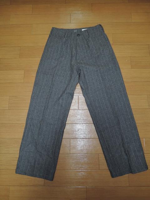 新品ベドウィンBEDWINウールスラックスパンツ1灰ワイドワーク < ブランド  新品ベドウィンBEDWINウールスラックスパンツ1灰ワイドワーク  < ブランドの