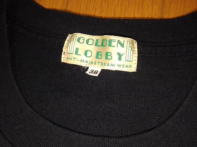 GOLDEN LOBBY/ゴールデンロビィ★半袖Tシャツ★サイズ38(S)★ブラック < 男性ファッション  GOLDEN LOBBY/ゴールデンロビィ★半袖Tシャツ★サイズ38(S)★ブラック < 男性ファッションの