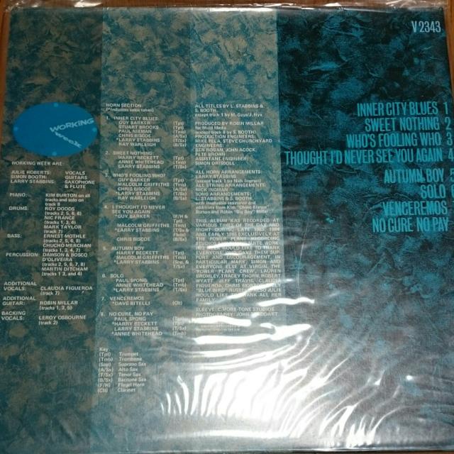 ワーキング・ウィーク 『ワーキング・ナイト』 1985 LP レコード < CD/DVD/ビデオ  ワーキング・ウィーク 『ワーキング・ナイト』 1985 LP レコード < CD/DVD/ビデオの