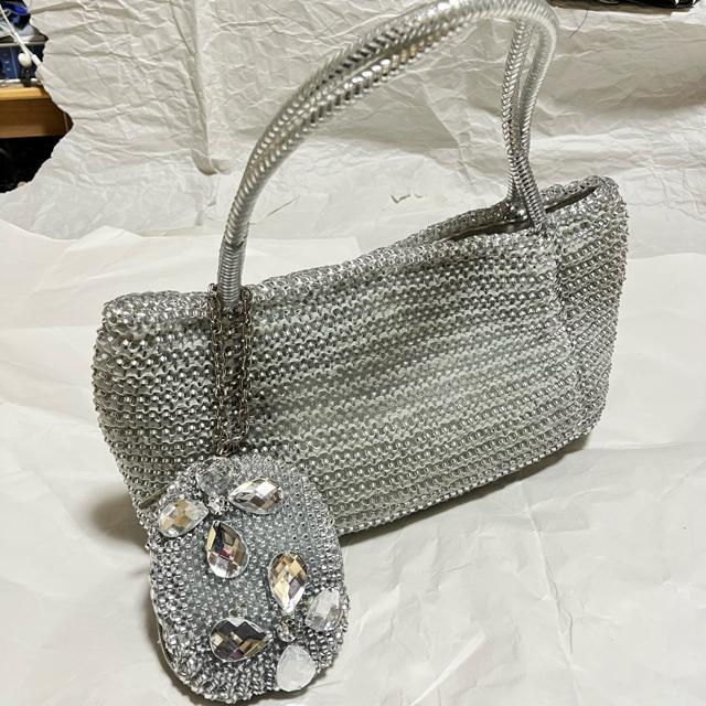 【FRESCA / フレスカ】【銀座ヨシノヤ】 ワイヤーバッグ / ポーチ付き ハンドバッグ シルバー < 女性ファッション  【FRESCA / フレスカ】【銀座ヨシノヤ】 ワイヤーバッグ / ポーチ付き ハンドバッグ シルバー  < 女性ファッションの