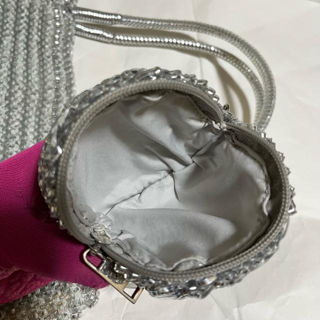 【FRESCA / フレスカ】【銀座ヨシノヤ】 ワイヤーバッグ / ポーチ付き ハンドバッグ シルバー < 女性ファッション  【FRESCA / フレスカ】【銀座ヨシノヤ】 ワイヤーバッグ / ポーチ付き ハンドバッグ シルバー < 女性ファッションの