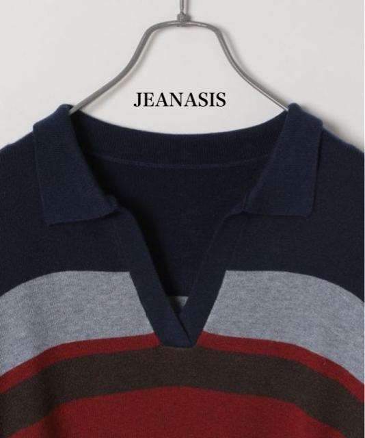 新品 JEANASIS★ボーダースキッパープルオーバー < 女性ファッション  新品 JEANASIS★ボーダースキッパープルオーバー < 女性ファッションの