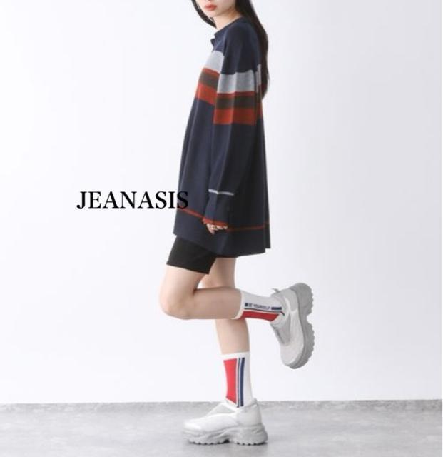新品 JEANASIS★ボーダースキッパープルオーバー < 女性ファッション  新品 JEANASIS★ボーダースキッパープルオーバー < 女性ファッションの