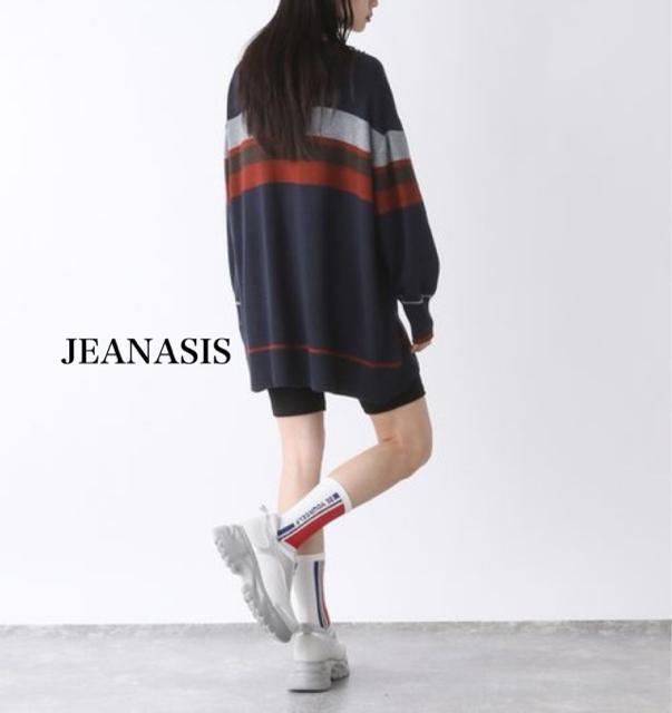 新品 JEANASIS★ボーダースキッパープルオーバー < 女性ファッション  新品 JEANASIS★ボーダースキッパープルオーバー < 女性ファッションの