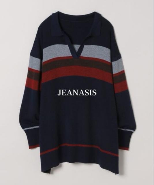 新品 JEANASIS★ボーダースキッパープルオーバー < 女性ファッション  新品 JEANASIS★ボーダースキッパープルオーバー < 女性ファッションの