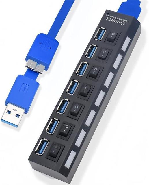 �y�����i���zUSB�n�u �|�[�g7�@�X�C�b�`ON/OFF�@�\���� �� �Ɠd/AV�� 