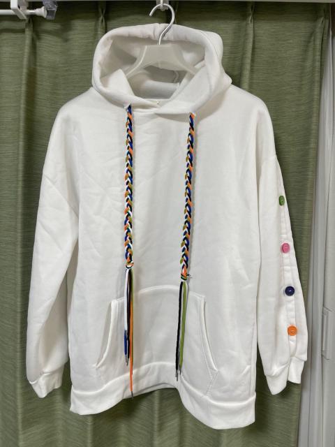 �J���t���҂ݕR�����{�^�� ���N�уz���C�g�p�[�J�[ �t�[�f�B �J�W���A��  �� �����t�@�b�V������ 