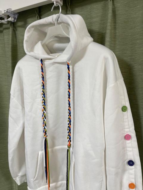 �J���t���҂ݕR�����{�^�� ���N�уz���C�g�p�[�J�[ �t�[�f�B �J�W���A�� �� �����t�@�b�V������ 