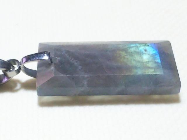 天然石★ラブラドライト レクカット ペンダント < 女性アクセサリー/時計 天然石★ラブラドライト レクカット ペンダント < 女性アクセサリー/時計の