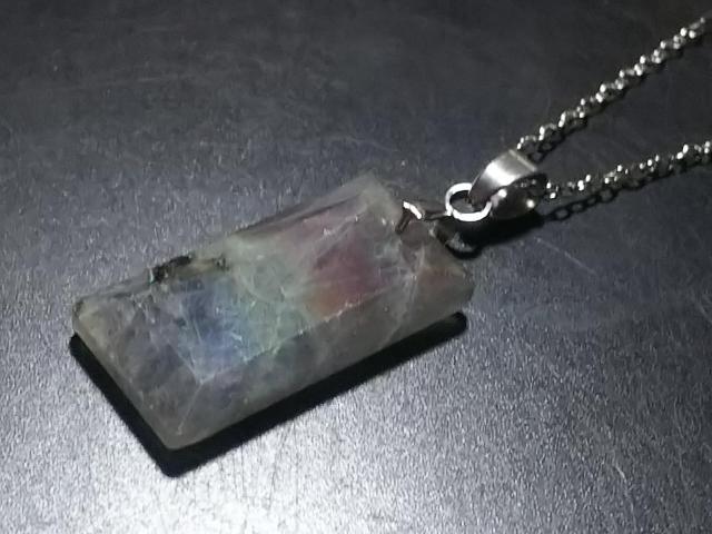 天然石★ラブラドライト レクカット ペンダント < 女性アクセサリー/時計 天然石★ラブラドライト レクカット ペンダント < 女性アクセサリー/時計の