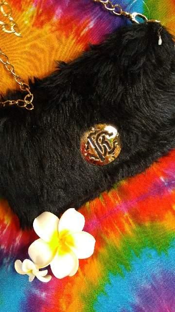 フワフワ♪毛長ファー&ゴールドチェーン★肩掛ショルダーバッグ < 女性ファッション  フワフワ♪毛長ファー&ゴールドチェーン★肩掛ショルダーバッグ < 女性ファッションの