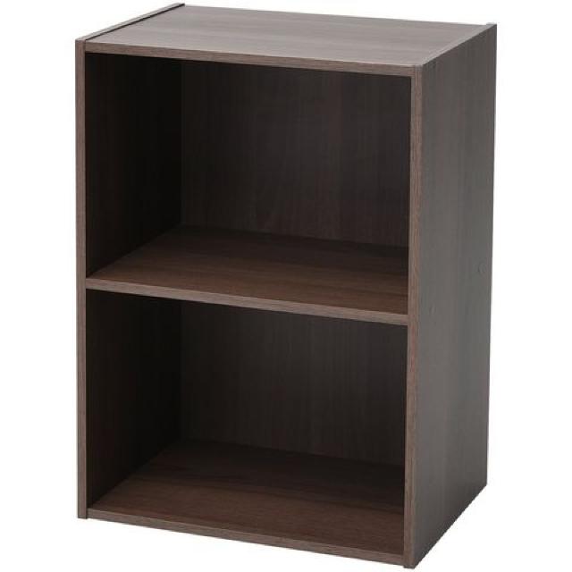 カラーボックス 2段 ウォルナット 幅42×奥行29×高さ59cm < インテリア/ライフ  カラーボックス 2段 ウォルナット 幅42×奥行29×高さ59cm  < インテリア/ライフの