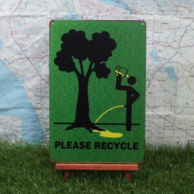 新品【ブリキ看板】Please Recycle/リサイクルして下さい < ホビー  新品【ブリキ看板】Please Recycle/リサイクルして下さい  < ホビーの
