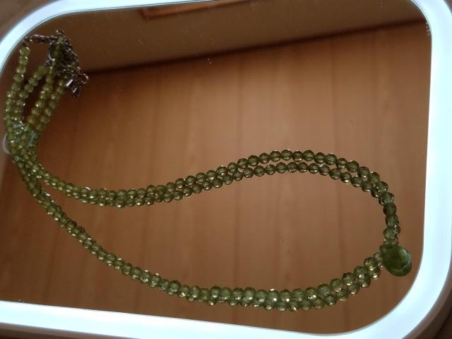 Hand Made ペリドットネックレス 綺麗な若草色 < 女性アクセサリー/時計  Hand Made ペリドットネックレス 綺麗な若草色 < 女性アクセサリー/時計の