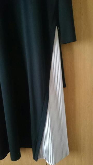 INGNI イング★サイドプリーツワンピース★ブラック×ライトグレー★ < ブランド  INGNI イング★サイドプリーツワンピース★ブラック×ライトグレー★ < ブランドの