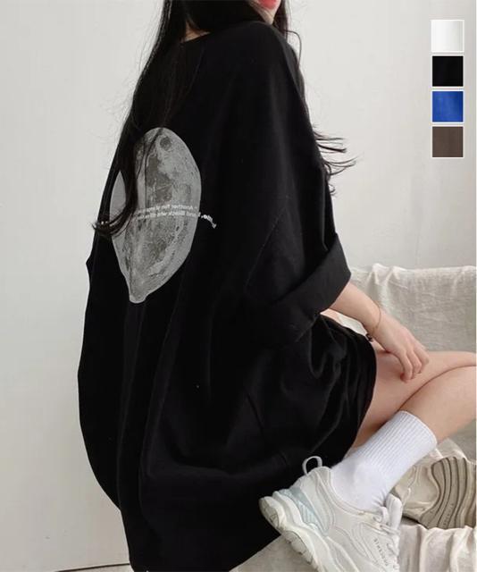 送料無料 新品 バックプリントTシャツ ゆったりビッグt < 女性ファッション  送料無料 新品 バックプリントTシャツ ゆったりビッグt  < 女性ファッションの