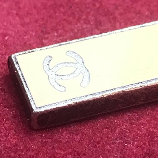 正規品 シャネル CoCo タグ形ネックレス ベージュ×シルバー < ブランド  正規品 シャネル CoCo タグ形ネックレス ベージュ×シルバー < ブランドの