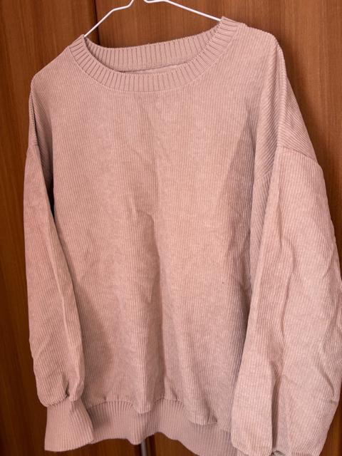 未使用リブベージュトップス 軽量ゆったり系 < 女性ファッション 未使用リブベージュトップス 軽量ゆったり系 < 女性ファッションの