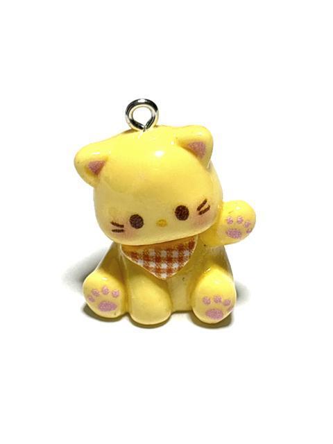 1243 黄色系 3D 立体 手を上げてる猫にゃん 1個 樹脂パーツ アクセサリーチャーム ねこネコ < ペット/手芸/園芸 1243 黄色系 3D 立体 手を上げてる猫にゃん 1個 樹脂パーツ アクセサリーチャーム ねこネコ < ペット/手芸/園芸の