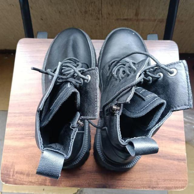 新品 25cm レディース ブーツ ブラック 厚底 シューズ ショートブーツ < 女性ファッション 新品 25cm レディース ブーツ ブラック 厚底 シューズ ショートブーツ < 女性ファッションの