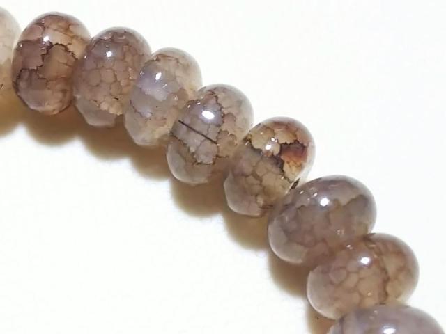 天然石★龍紋瑪瑙(ブラウングラデ) 8mmロンデル 半連 < 女性アクセサリー/時計 天然石★龍紋瑪瑙(ブラウングラデ) 8mmロンデル 半連 < 女性アクセサリー/時計の