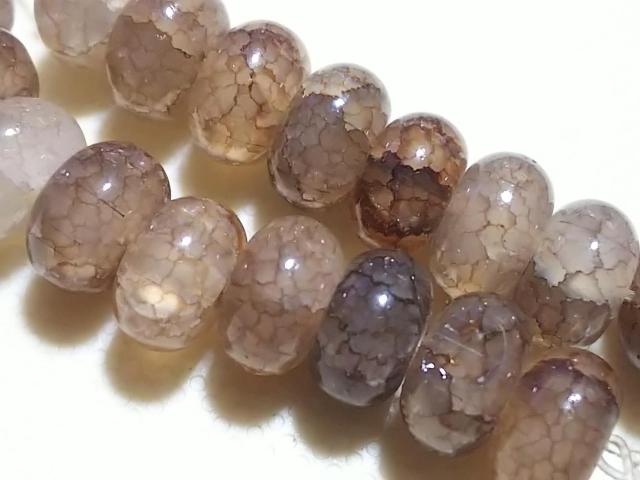 天然石★龍紋瑪瑙(ブラウングラデ) 8mmロンデル 半連 < 女性アクセサリー/時計 天然石★龍紋瑪瑙(ブラウングラデ) 8mmロンデル 半連 < 女性アクセサリー/時計の