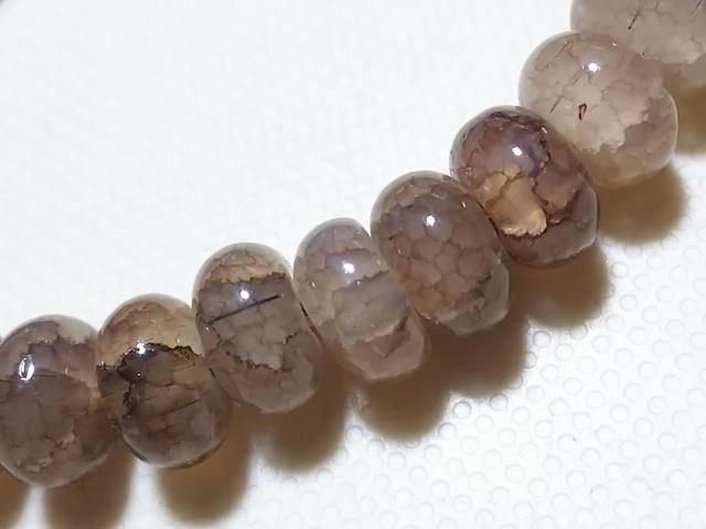 天然石★龍紋瑪瑙(ブラウングラデ) 8mmロンデル 半連 < 女性アクセサリー/時計 天然石★龍紋瑪瑙(ブラウングラデ) 8mmロンデル 半連 < 女性アクセサリー/時計の