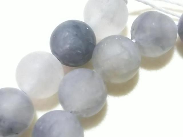 天然石★フロストクラウディークォーツ ラウンド8mm 半連 < 女性アクセサリー/時計 天然石★フロストクラウディークォーツ ラウンド8mm 半連 < 女性アクセサリー/時計の