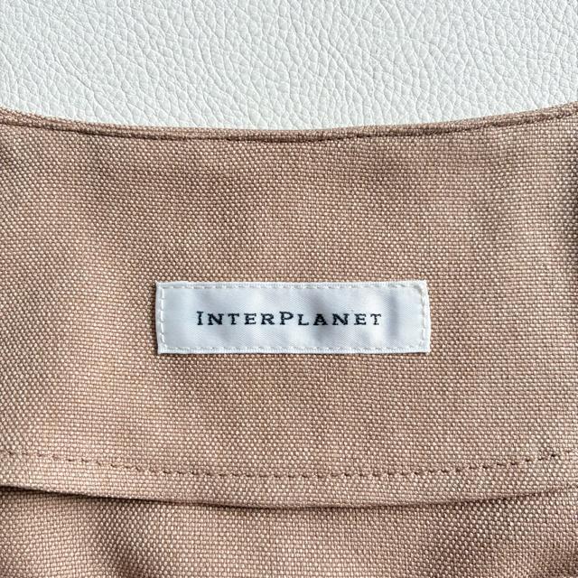 ◆極美品◆インタープラネット◆薄手ノーカラーコート◆ウエストリボン◆ベージュ◆F < 女性ファッション ◆極美品◆インタープラネット◆薄手ノーカラーコート◆ウエストリボン◆ベージュ◆F < 女性ファッションの