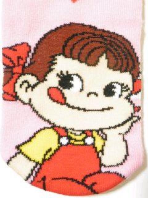 《New》不二家/ペコちゃん(ミルキー)★アンクル丈ソックス*靴下B<23〜25cm> < 女性ファッション  《New》不二家/ペコちゃん(ミルキー)★アンクル丈ソックス*靴下B<23〜25cm> < 女性ファッションの