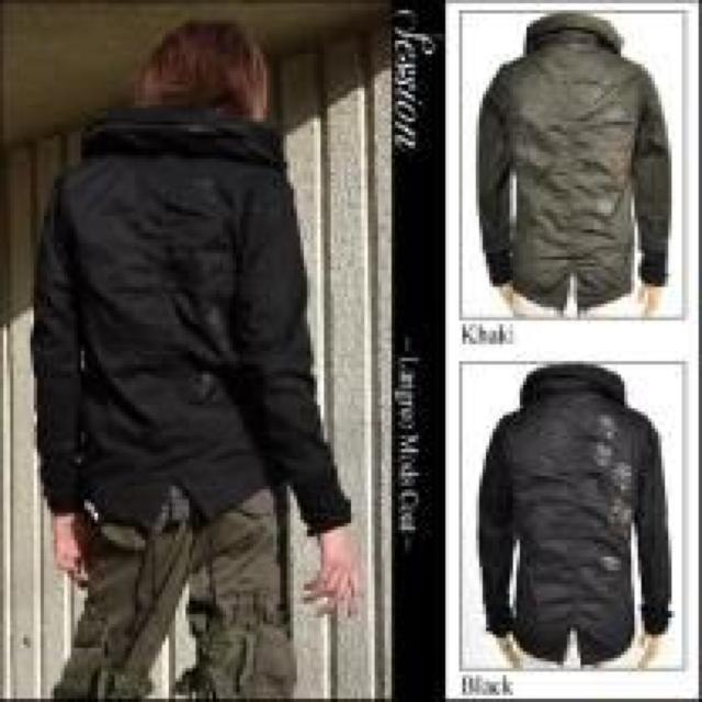 【Session MIDAS/ミダス】2way♪ヒョウ柄スカル ラングレオモッズコート カーキ < 男性ファッション 【Session MIDAS/ミダス】2way♪ヒョウ柄スカル ラングレオモッズコート カーキ < 男性ファッションの