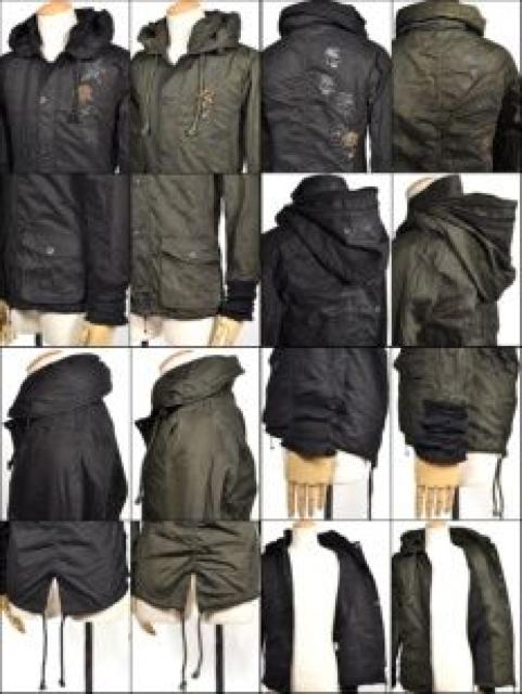 【Session MIDAS/ミダス】2way♪ヒョウ柄スカル ラングレオモッズコート カーキ < 男性ファッション 【Session MIDAS/ミダス】2way♪ヒョウ柄スカル ラングレオモッズコート カーキ < 男性ファッションの