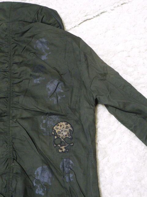 【Session MIDAS/ミダス】2way♪ヒョウ柄スカル ラングレオモッズコート カーキ < 男性ファッション 【Session MIDAS/ミダス】2way♪ヒョウ柄スカル ラングレオモッズコート カーキ < 男性ファッションの