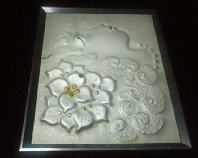 彫金 岡部昭 光風会名誉会員『女の顔』彫金工芸 真作保証 < ホビー 彫金 岡部昭 光風会名誉会員『女の顔』彫金工芸 真作保証 < ホビーの