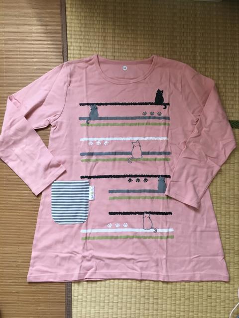 LLサイズ・猫プリント&ポケット付チュニックパジャマセットp < 女性ファッション LLサイズ・猫プリント&ポケット付チュニックパジャマセットp < 女性ファッションの