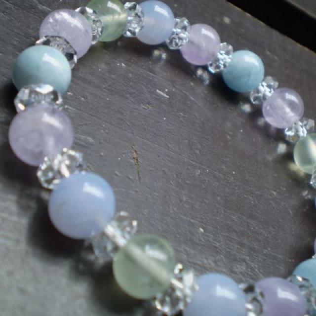 アクアマリンxラベンダーアメジストxプレナイトxブルーレース < 女性アクセサリー/時計 アクアマリンxラベンダーアメジストxプレナイトxブルーレース < 女性アクセサリー/時計の