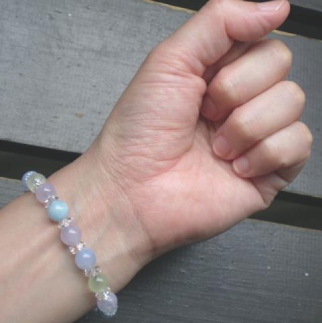 アクアマリンxラベンダーアメジストxプレナイトxブルーレース < 女性アクセサリー/時計 アクアマリンxラベンダーアメジストxプレナイトxブルーレース < 女性アクセサリー/時計の